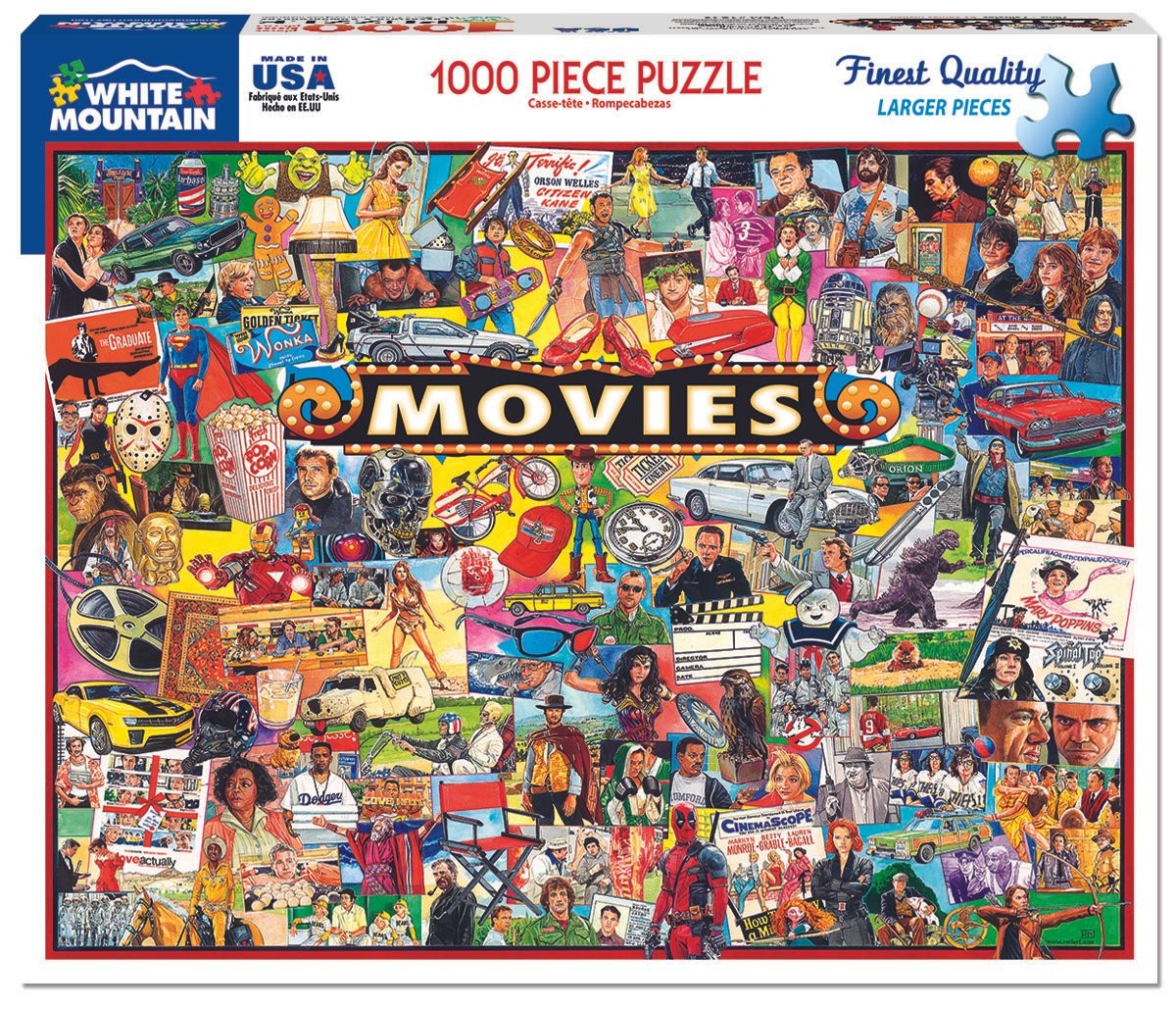 Movies 1000 Piece Puzzle by White Mountain