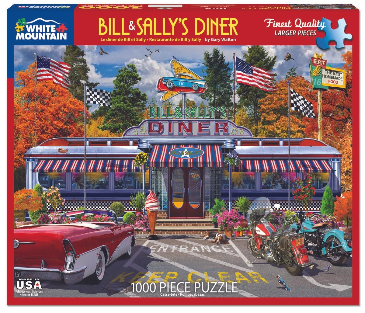 Bill & Sally's Diner 1000 Piece Jigsaw Puzzle