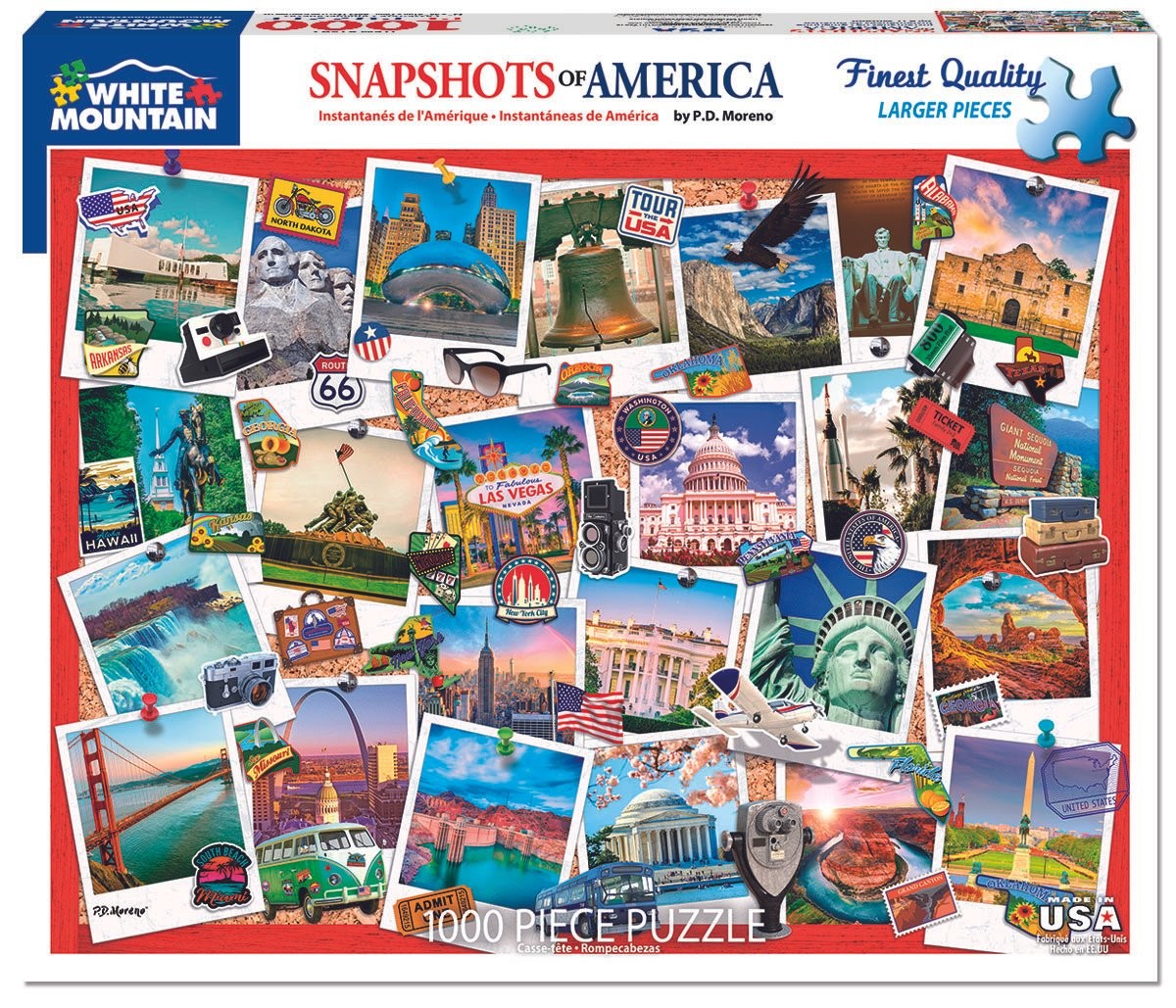 Snapshots of America 1000 Piece Jigsaw Puzzle
