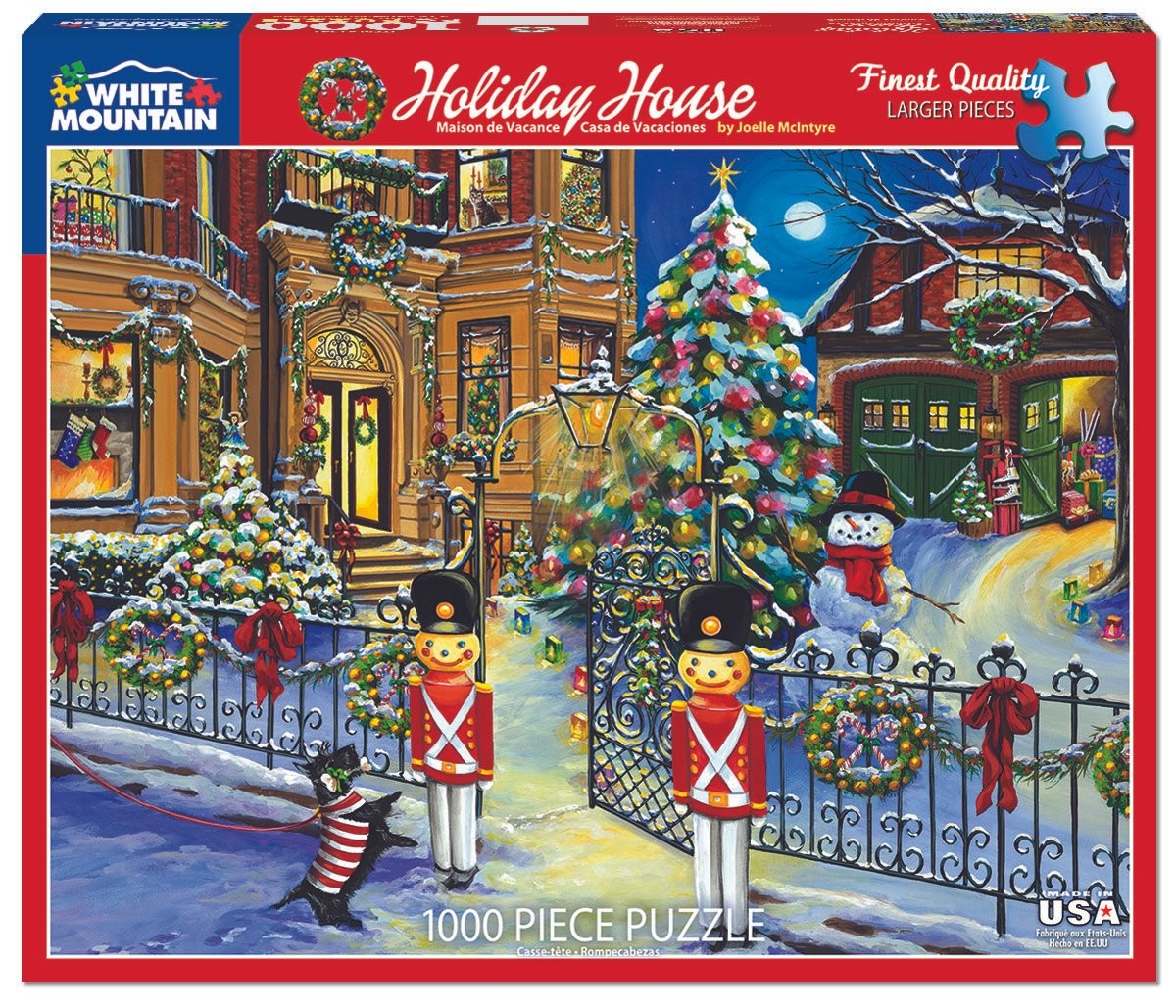 Holiday House 1000 Piece Jigsaw Puzzle by White Mountain Puzzles