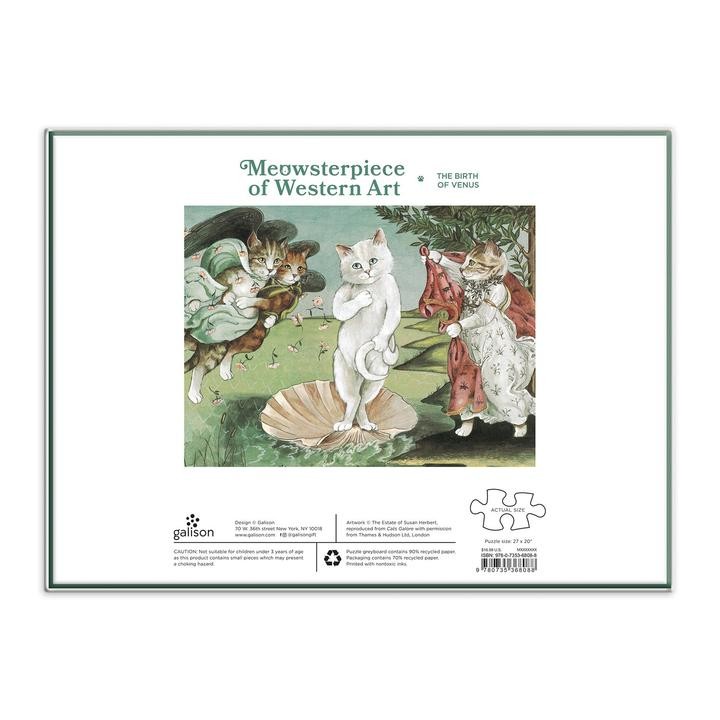 Birth of Venus Meowsterpiece of Western Art 1000 Piece Jigsaw Puzzle