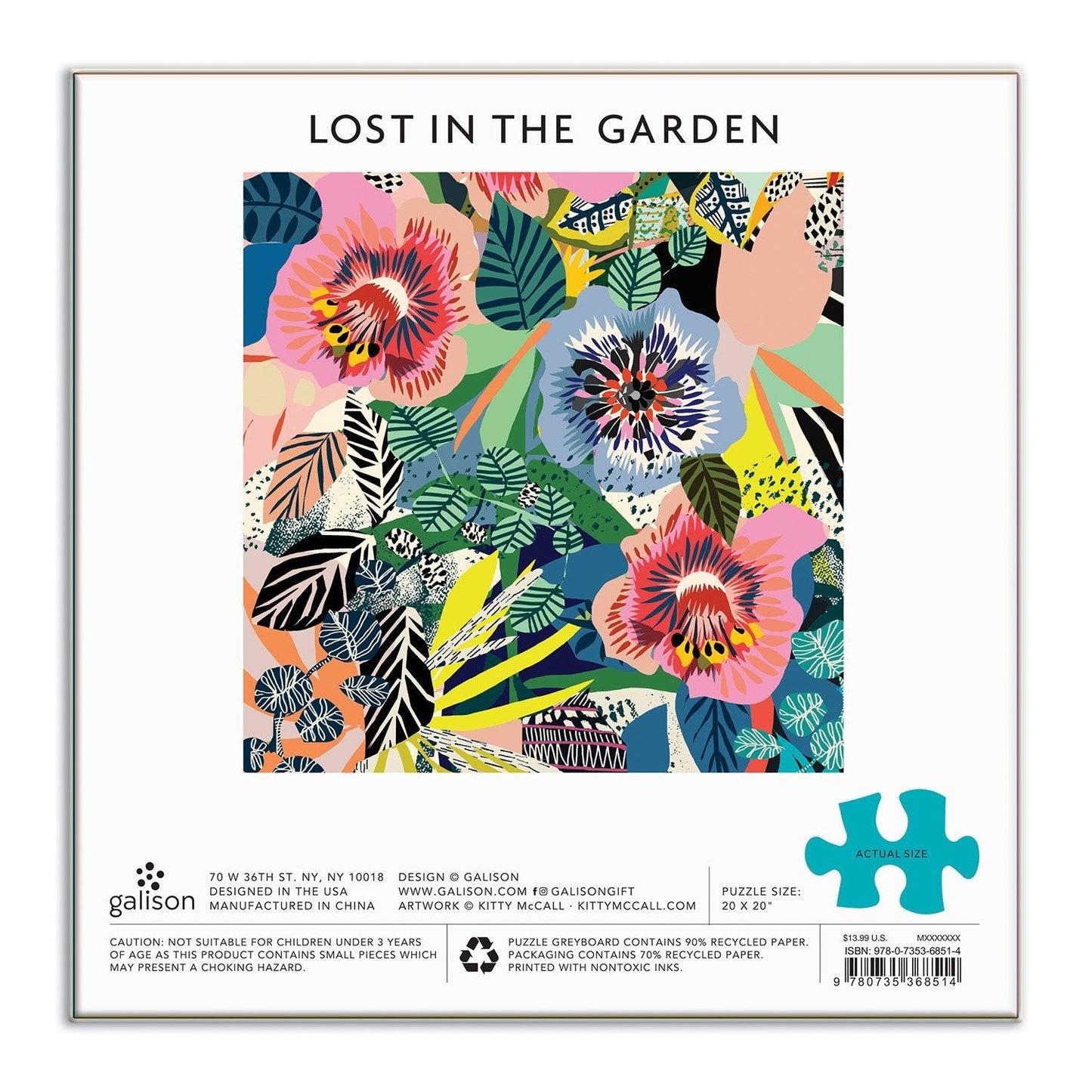 Lost in the Garden 500 Piece Jigsaw Puzzle