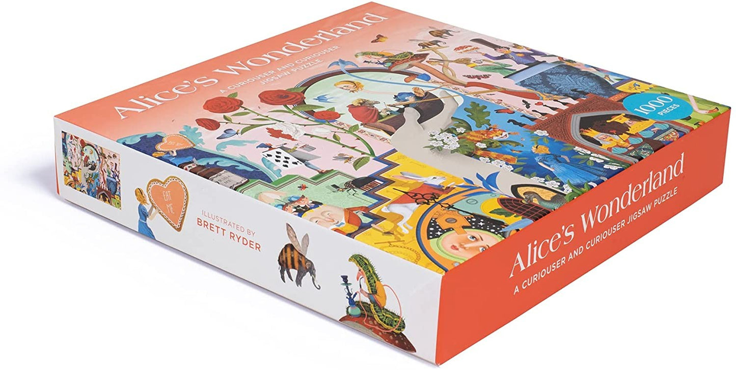 Alice's Wonderland 1000 Piece Jigsaw Puzzle lying flat