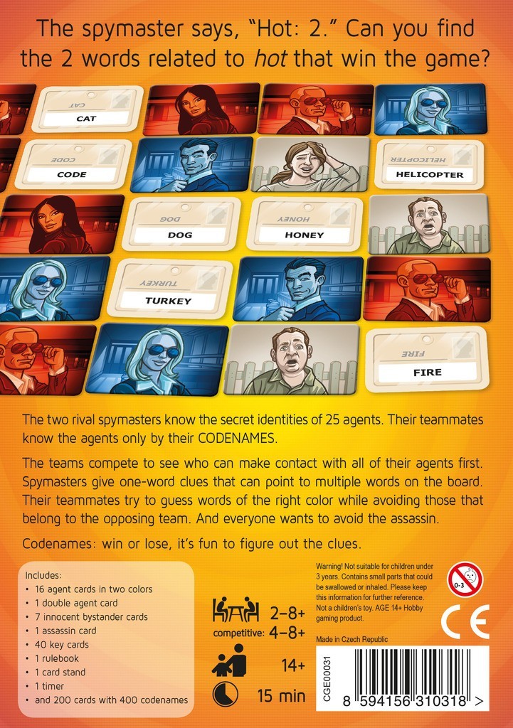 Codenames back of box