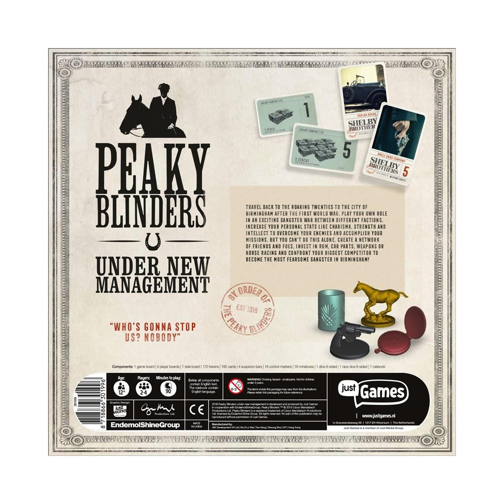 Peaky Blinders: Under New Management back of box