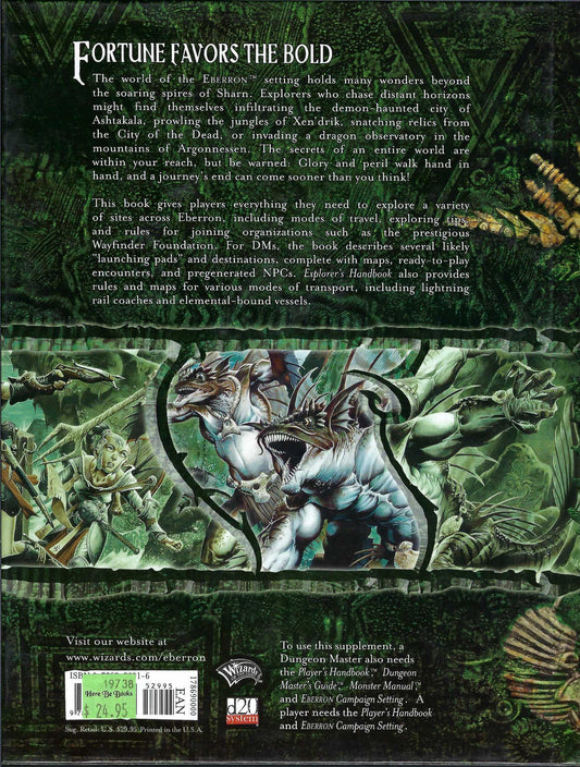 Explorer's Handbook back of book