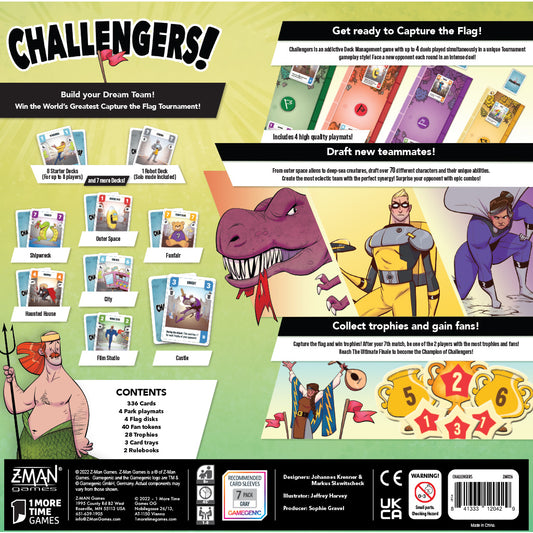 Challengers back of box
