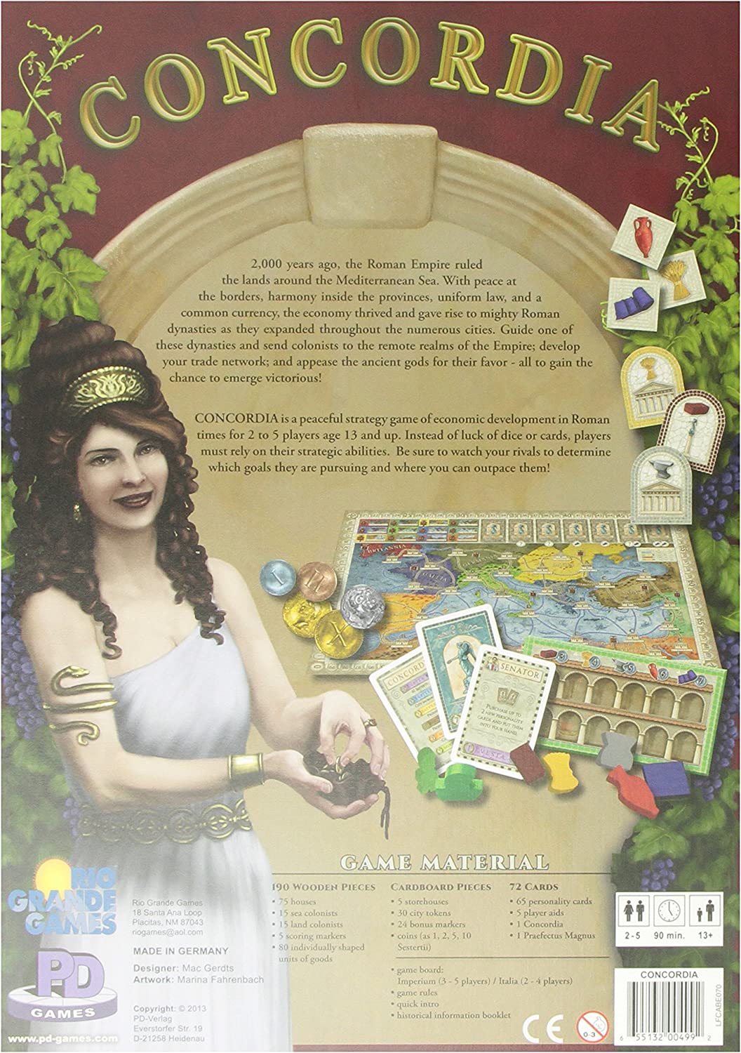 Concordia back of box