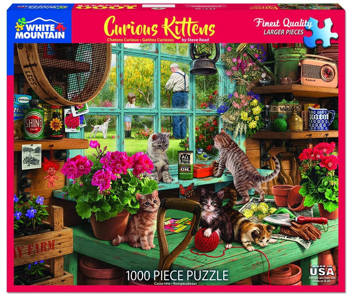 Curious Kittens 1000 Piece Jigsaw Puzzle by White Mountain