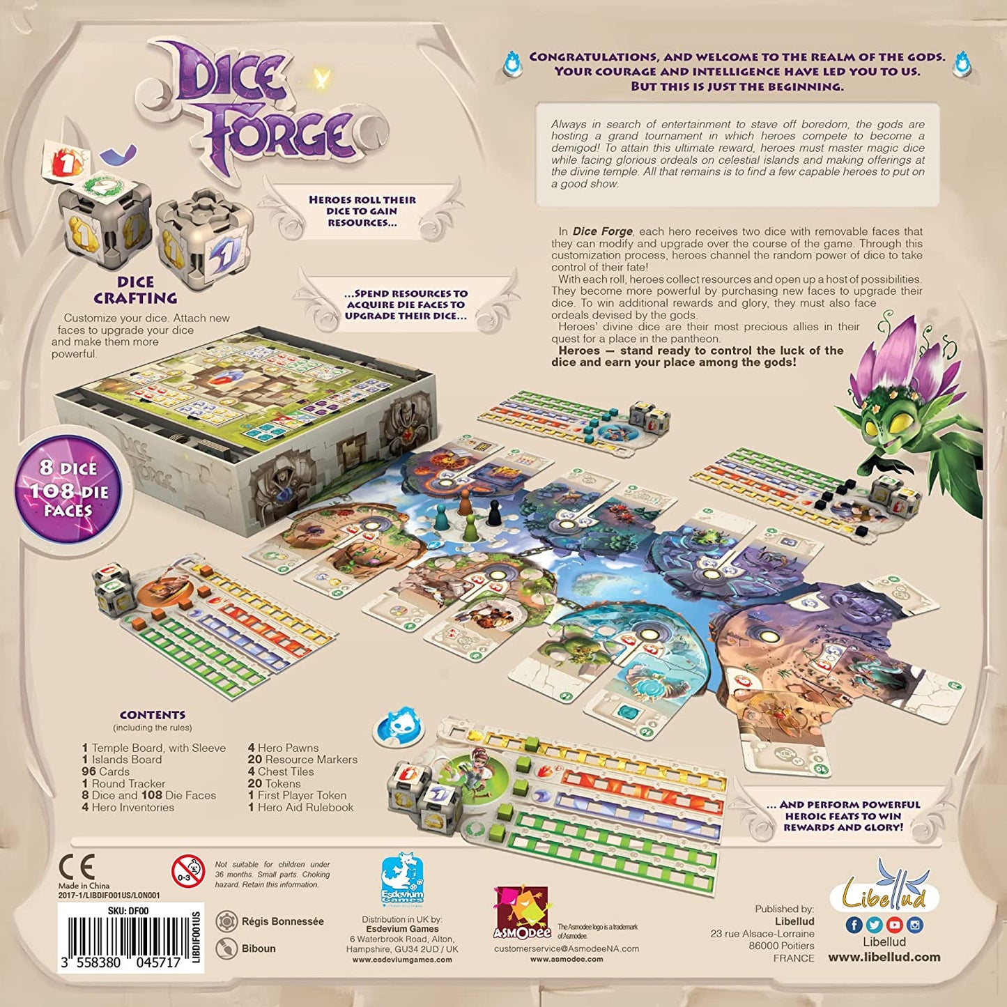Dice Forge back of box