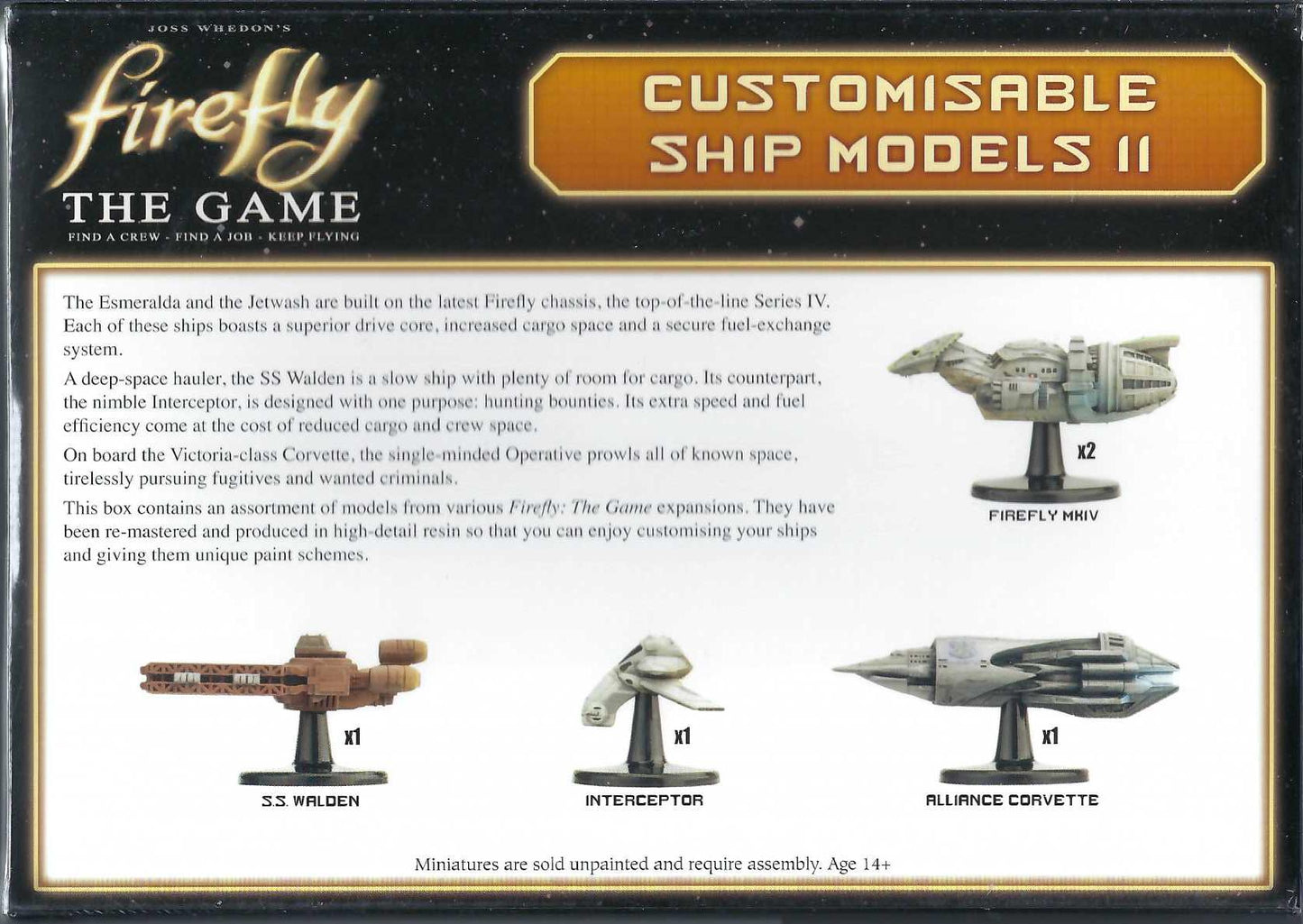 Firefly Customizable Ship Models II