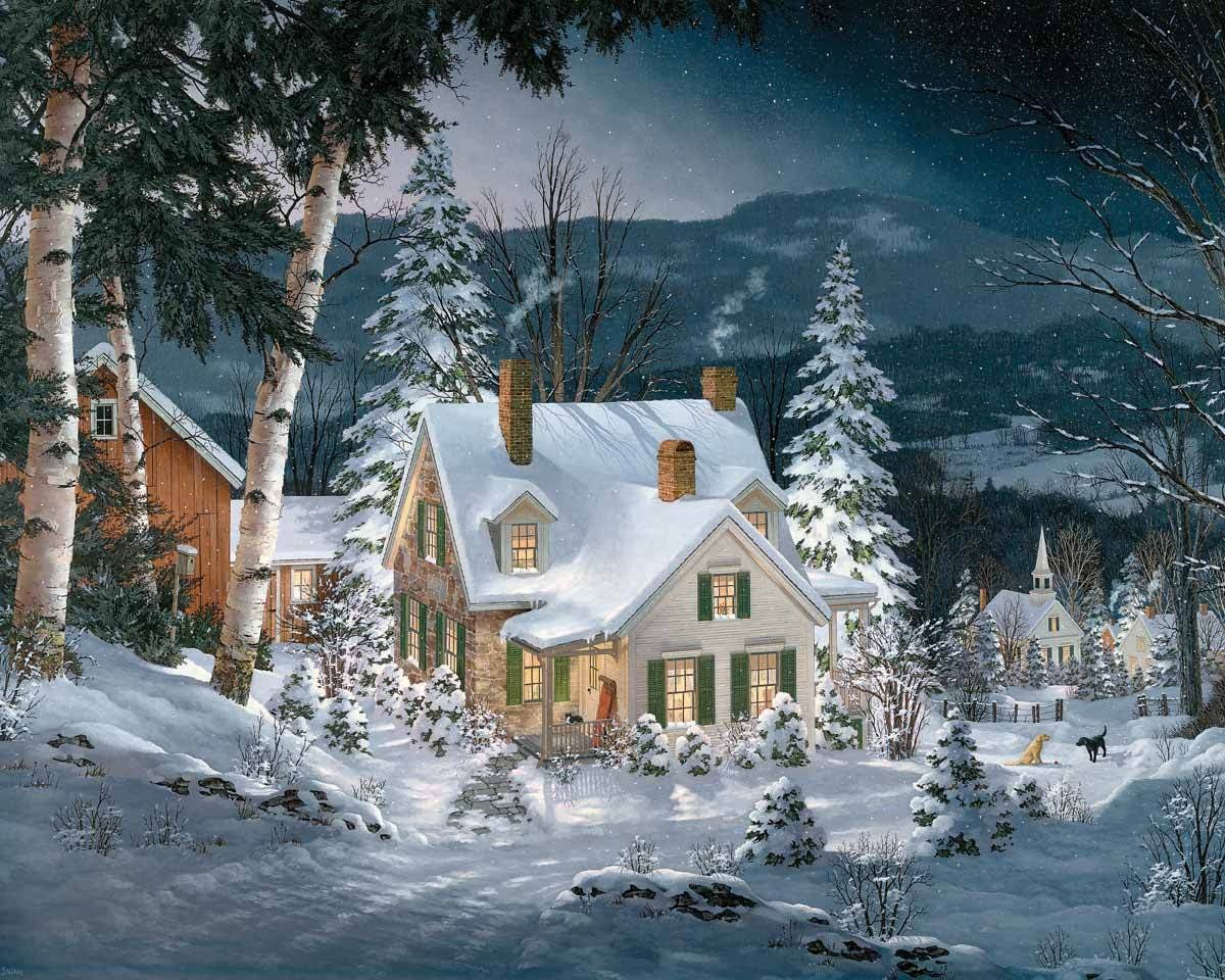 Friends in Winter 1000 Piece Jigsaw Puzzle