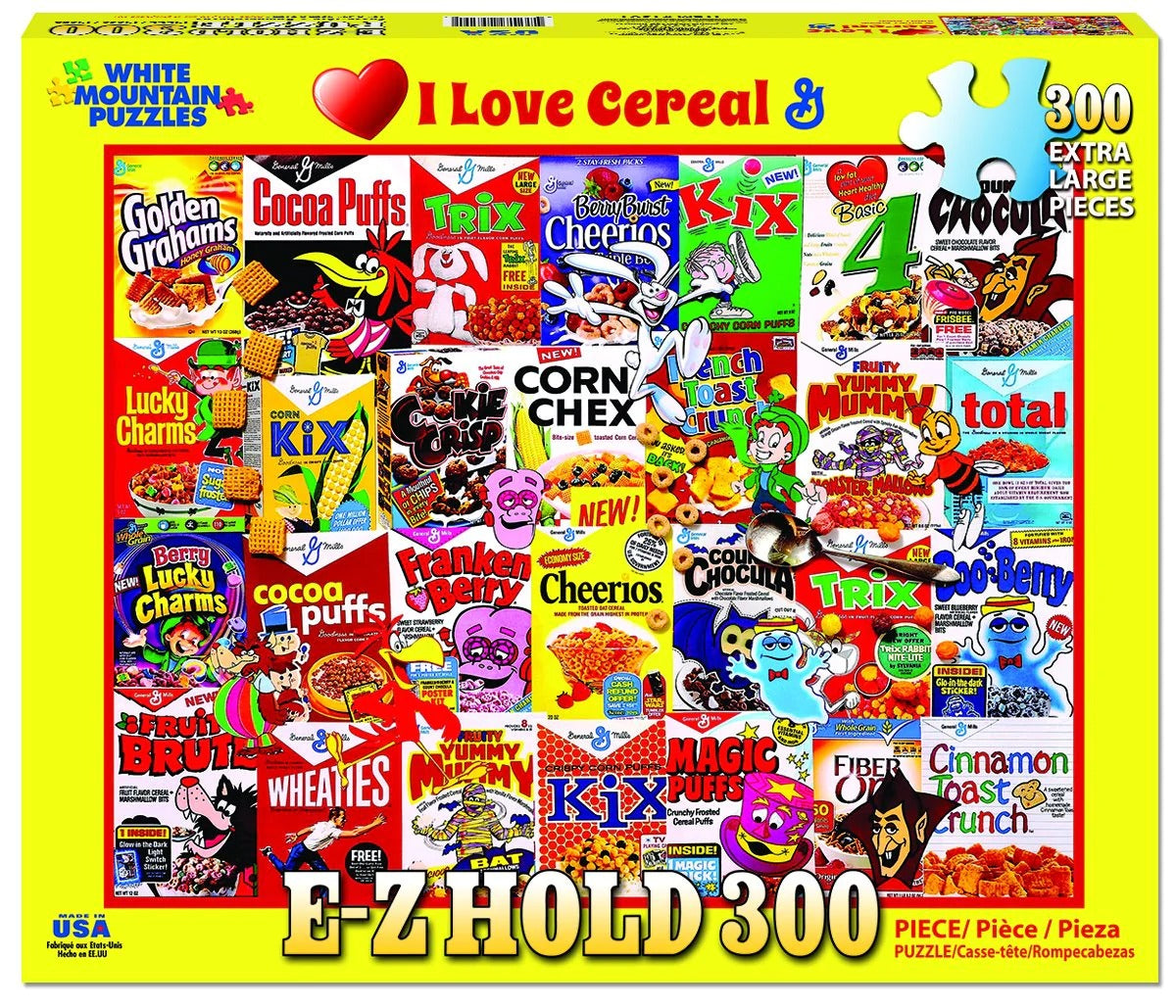I Love Cereal 300 Piece Jigsaw Puzzle by White Mountain Puzzles