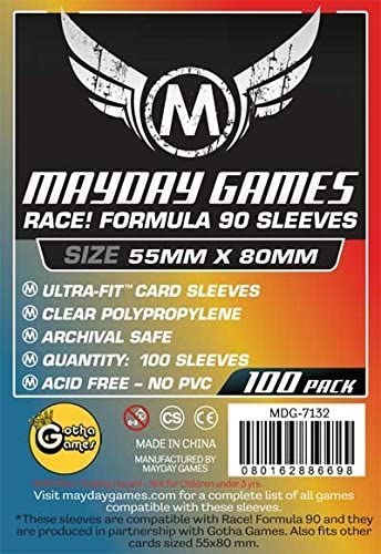 Card Sleeves: 55mm x 80mmm - 100 pack