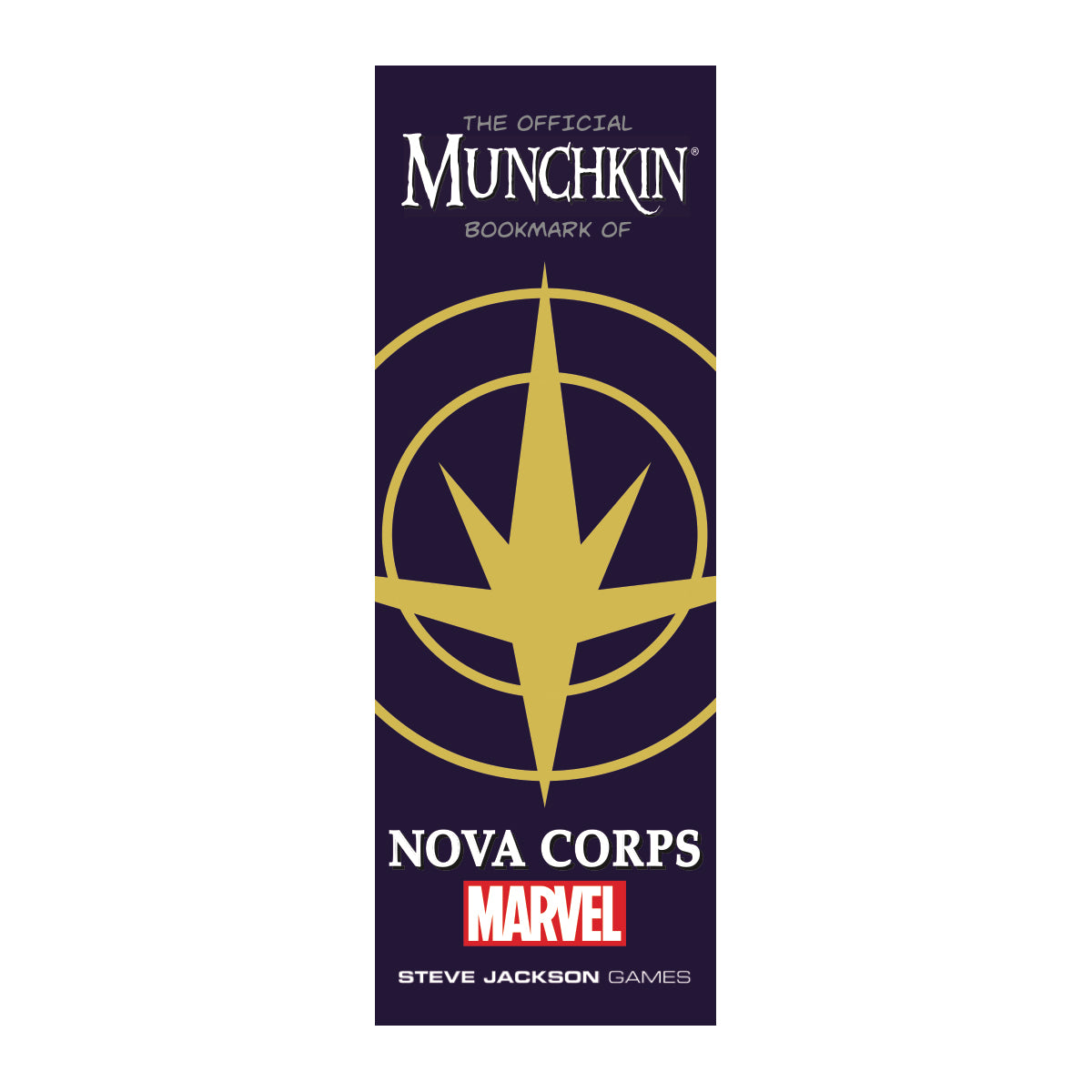 The Official Munchkin Bookmark of Nova Corps