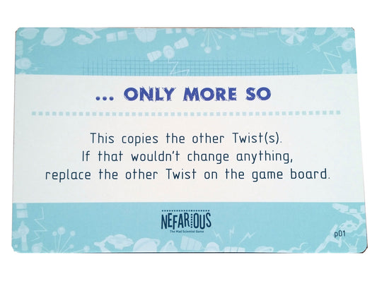 Nefarious: Only More So Promo Card