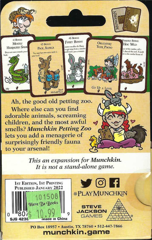 Munchkin Petting Zoo back