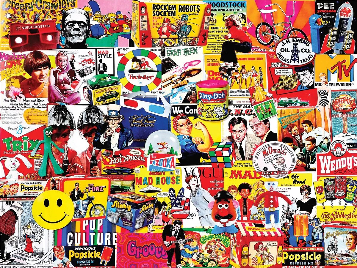 Pop Culture 1000 Piece Jigsaw Puzzle by White Mountain Puzzles