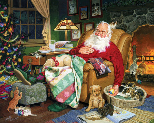 Santa's Naptime 1000 Piece Jigsaw Puzzle by White Mountain
