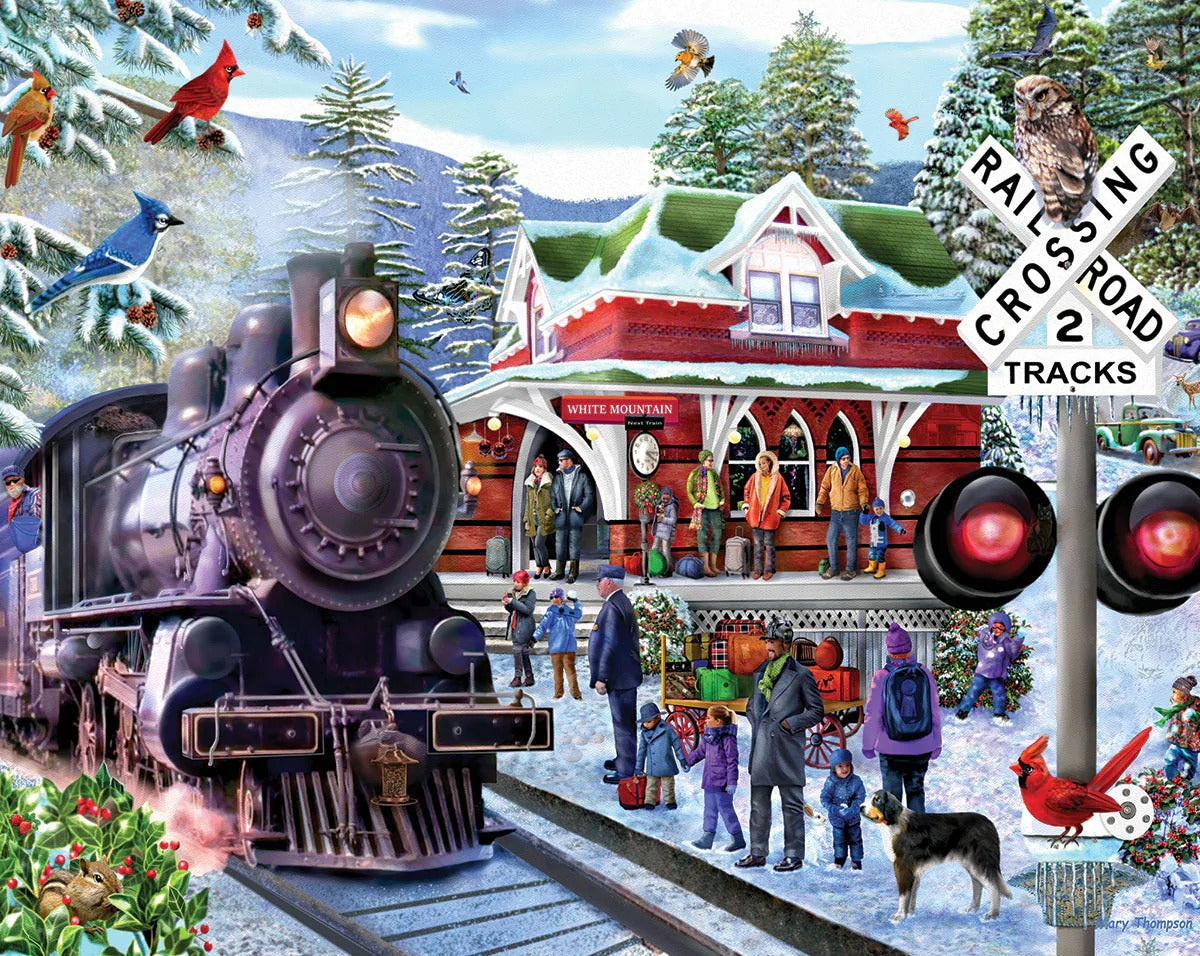 Train Ride Seek & Find 1000 Piece Jigsaw Puzzle by White Mountain