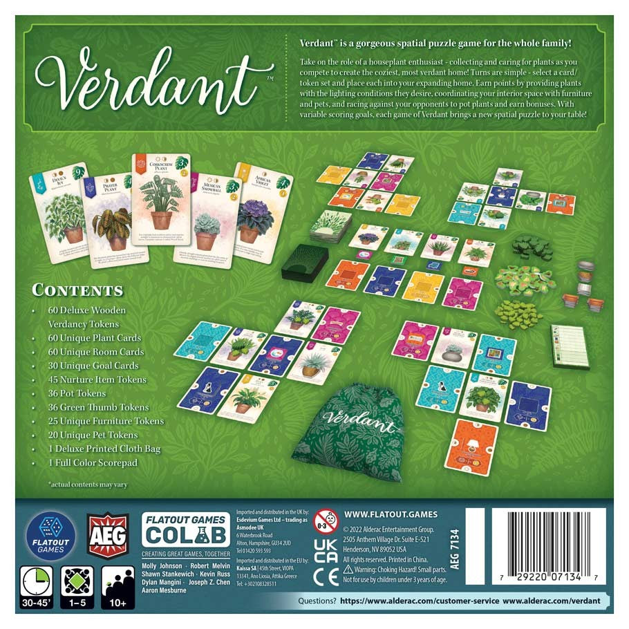 Verdant back of box