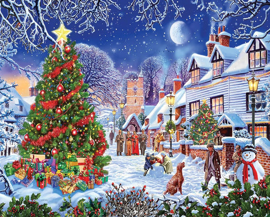 Village Christmas Tree 1000 Piece Puzzle picture