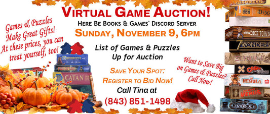 Games & Puzzles Up for Auction, Sunday, November 9 at 6pm