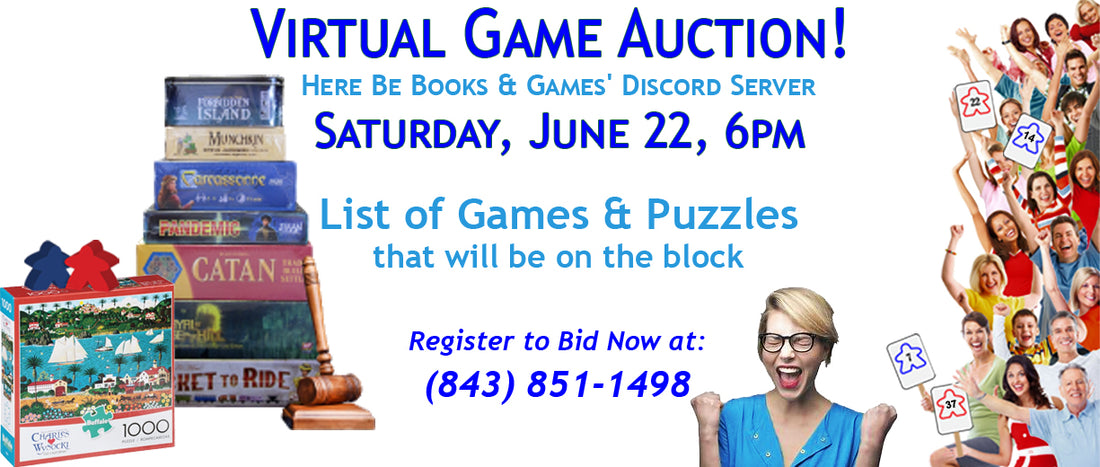 Games & Puzzles Up for Auction, Saturday, June 22, 2024, 6pm