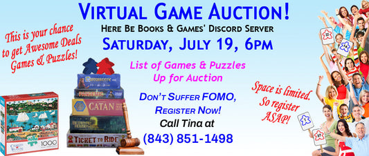 Games & Puzzles Up for Auction Saturday, July 19, 2025 at 6pm on Discord