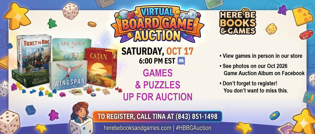 Games & Puzzles to be Auctioned Off Saturday, October 17, 2026
