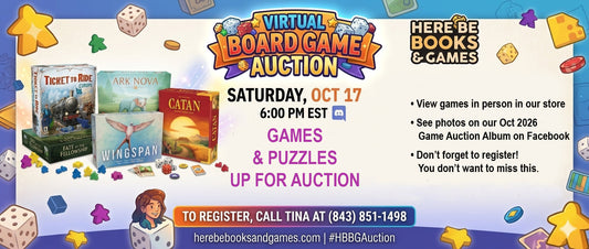 Games & Puzzles to be Auctioned Off Saturday, October 17, 2026