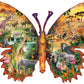 African Butterfly 1000 Piece Shaped Jigsaw Puzzle