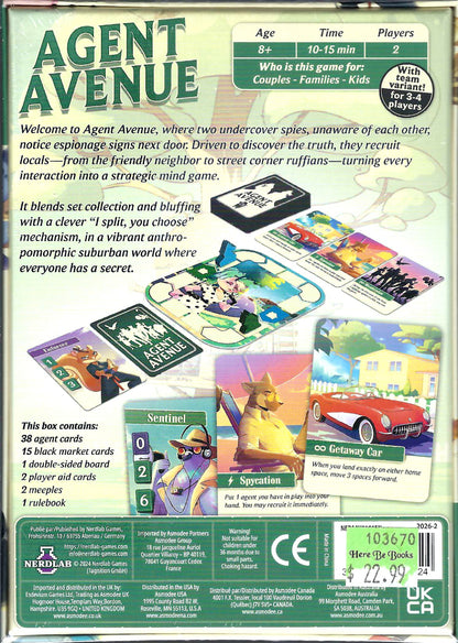 Agent Avenue back of box