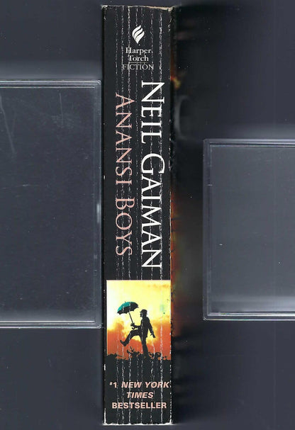 Anansi Boys by Neil Gaiman spine