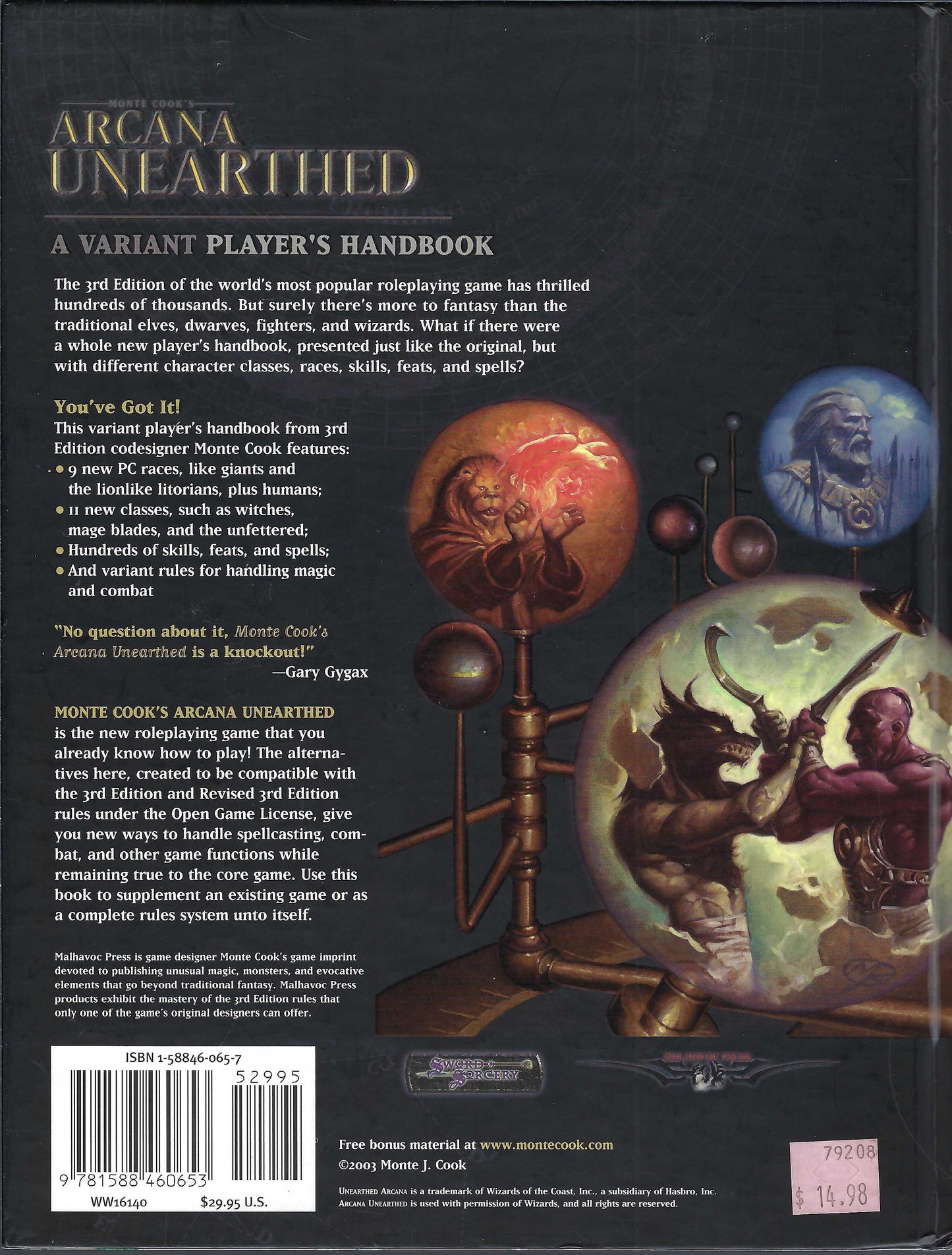 Arcana Unearthed: A Variant Player's Handbook