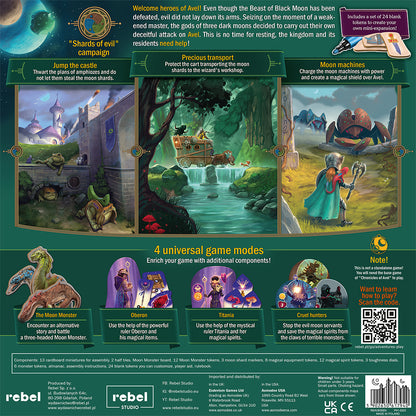 Chronicles of Avel New Adventures back of box.