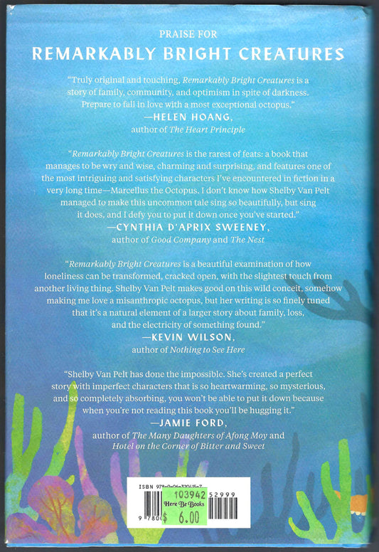 Remarkably Bright Creatures by Shelby Van Pelt back cover