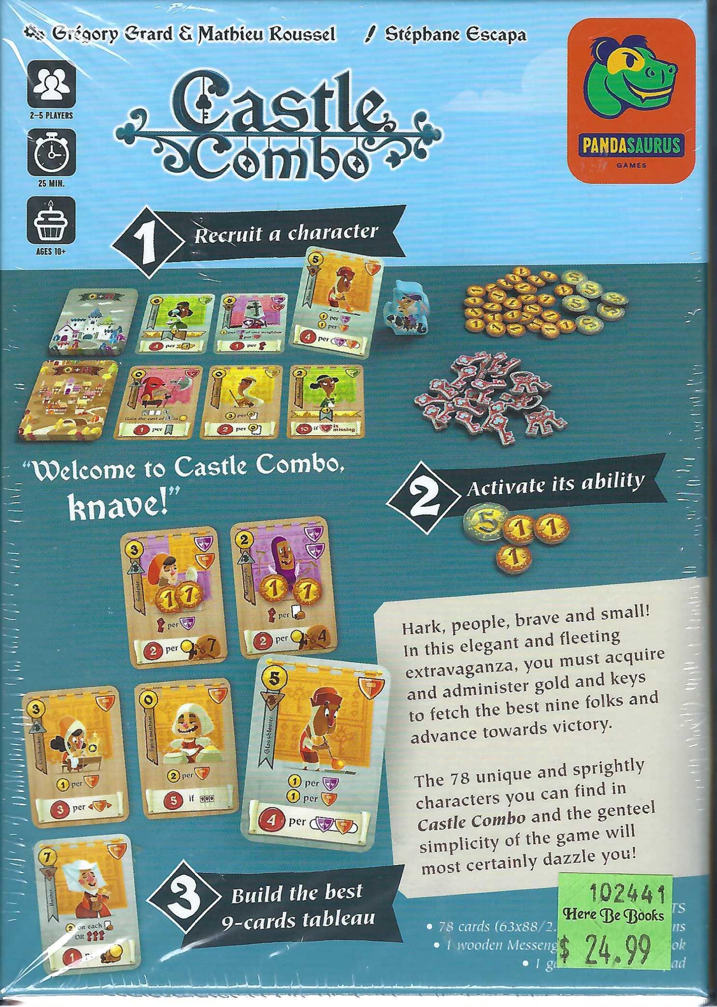 Castle Combo back of box