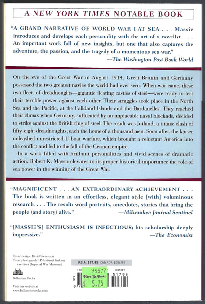Castles of Steel: Britain, Germany, and the Winning of the Great War at Sea by Robert Massie back cover