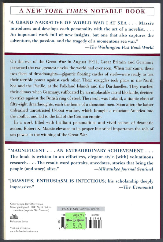 Castles of Steel: Britain, Germany, and the Winning of the Great War at Sea by Robert Massie back cover