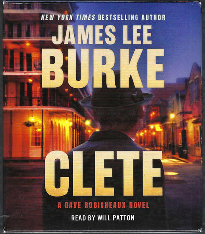 Clete Audio Book by James Lee Burke front of box