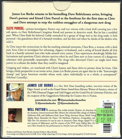 Clete Audio Book by James Lee Burke back of box