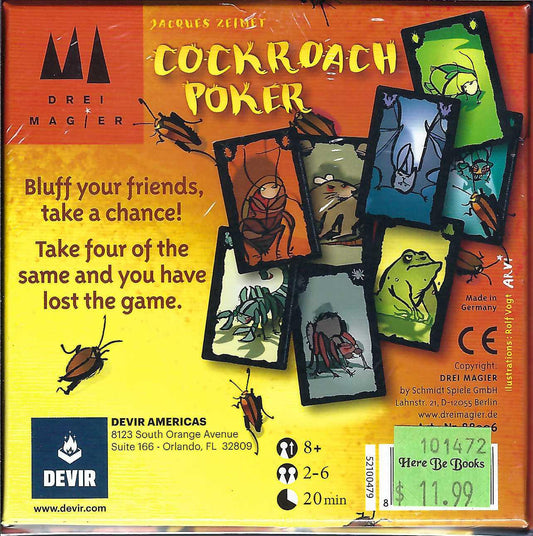 Cockroach Poker back of box