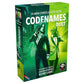 Codenames Duet game box with two characters on a green background