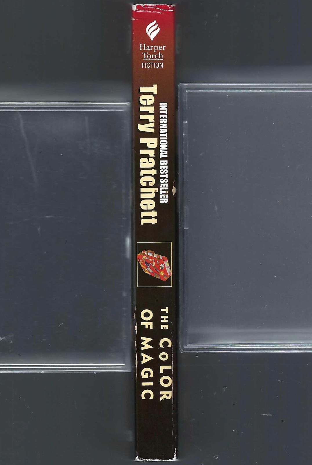 Color of Magic by Terry Pratchett spine
