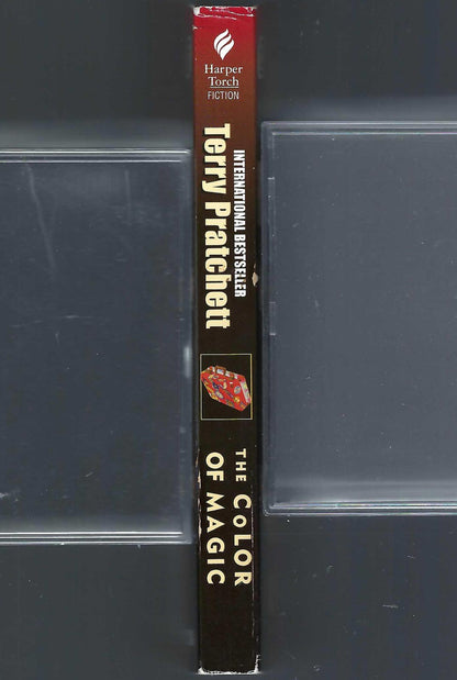 Color of Magic by Terry Pratchett spine