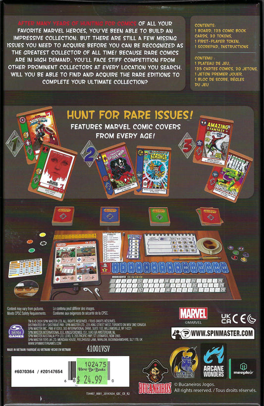 Comic Hunters back of box