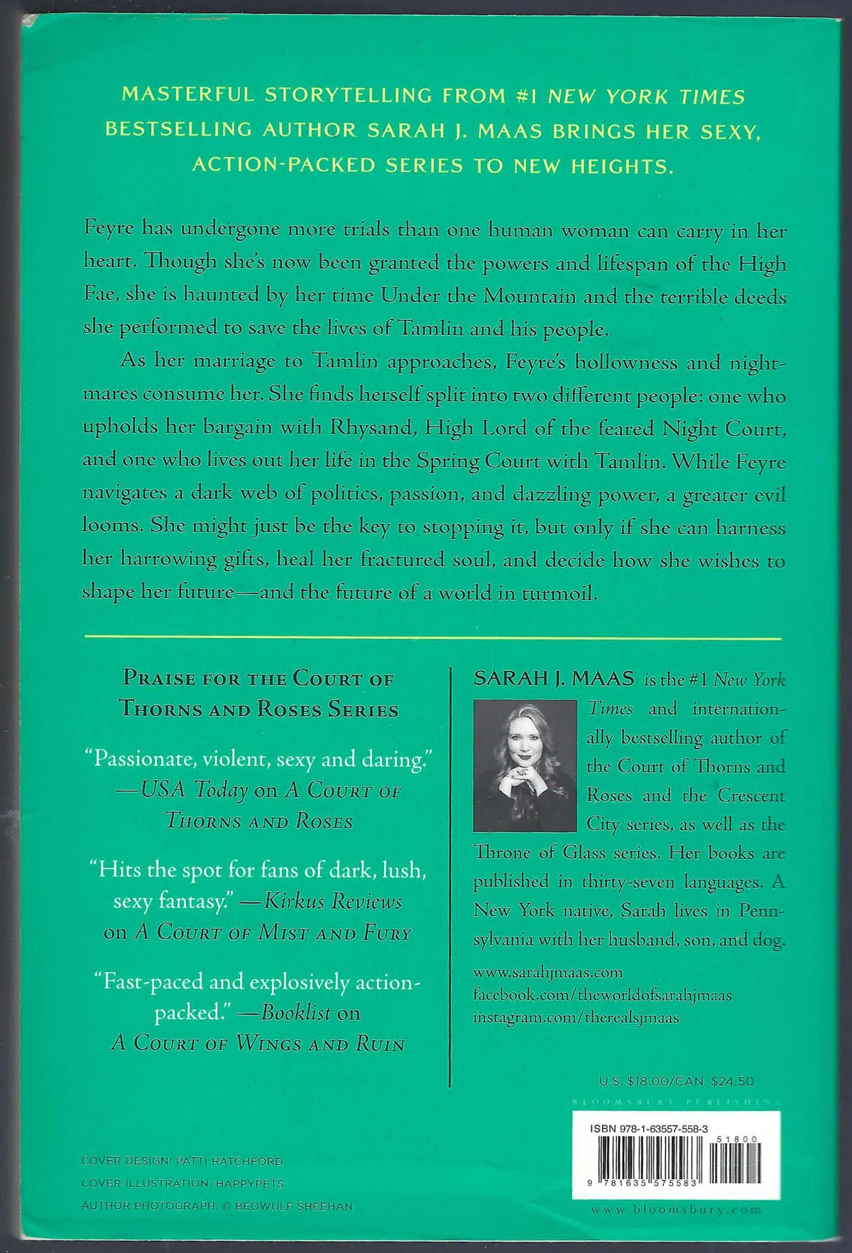 A Court of Mist and Fury by Sarah Maas back cover