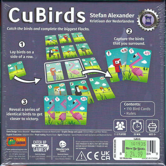 CuBirds back of box