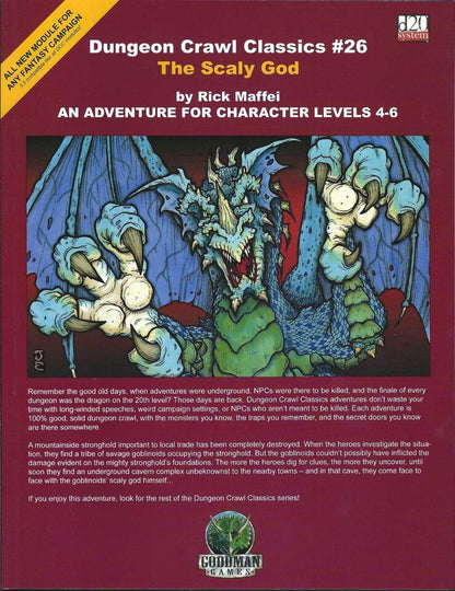 Scaly God Dungeon Crawl Classics #26 front cover of module